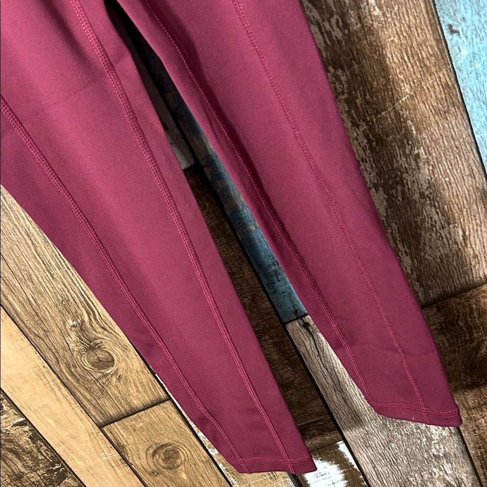 RSG Active Burgundy High-Waisted Leggings - Picture 8 of 15